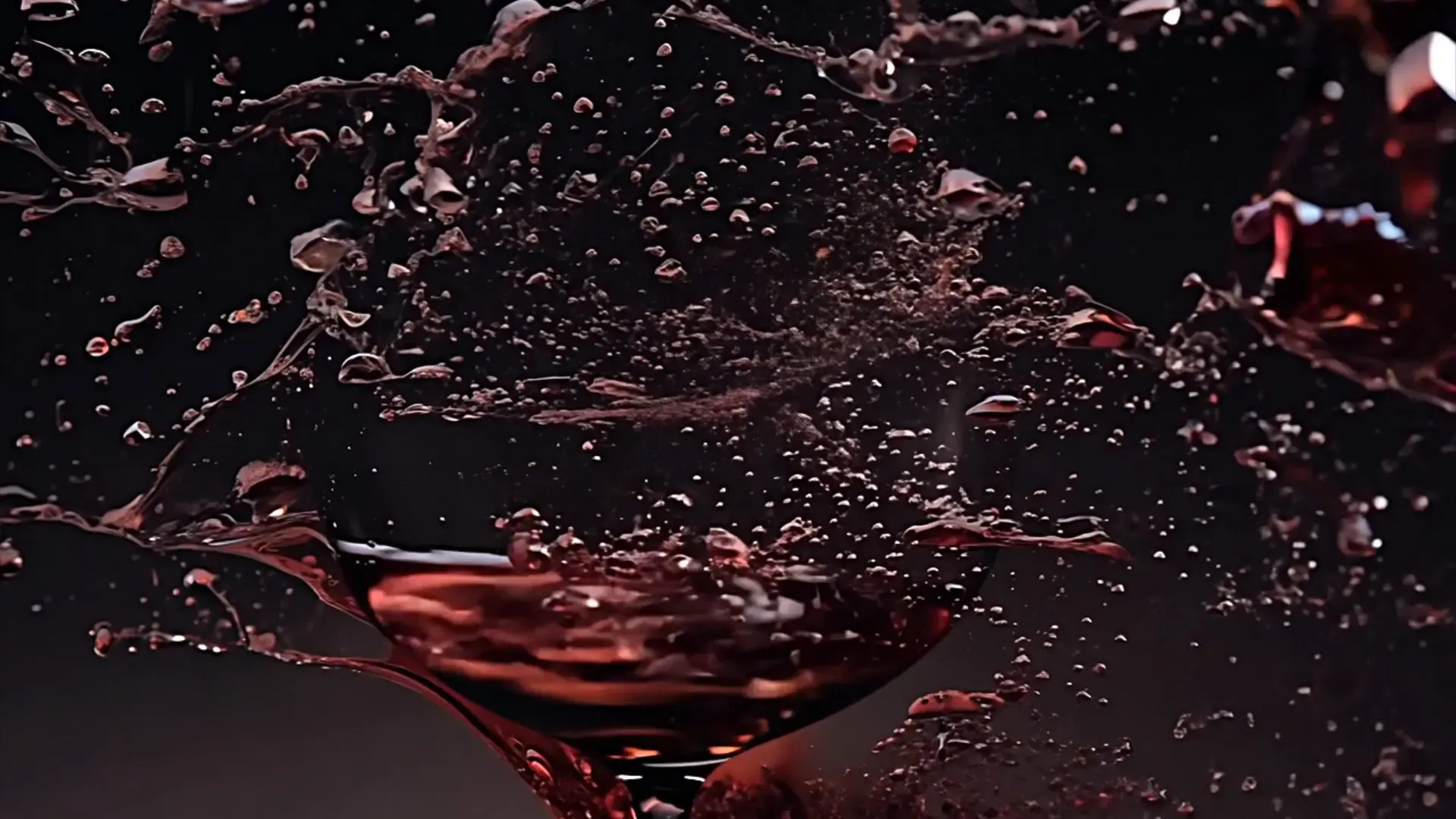 Wine Glass Splash Overlay for Stylish Motion Graphics